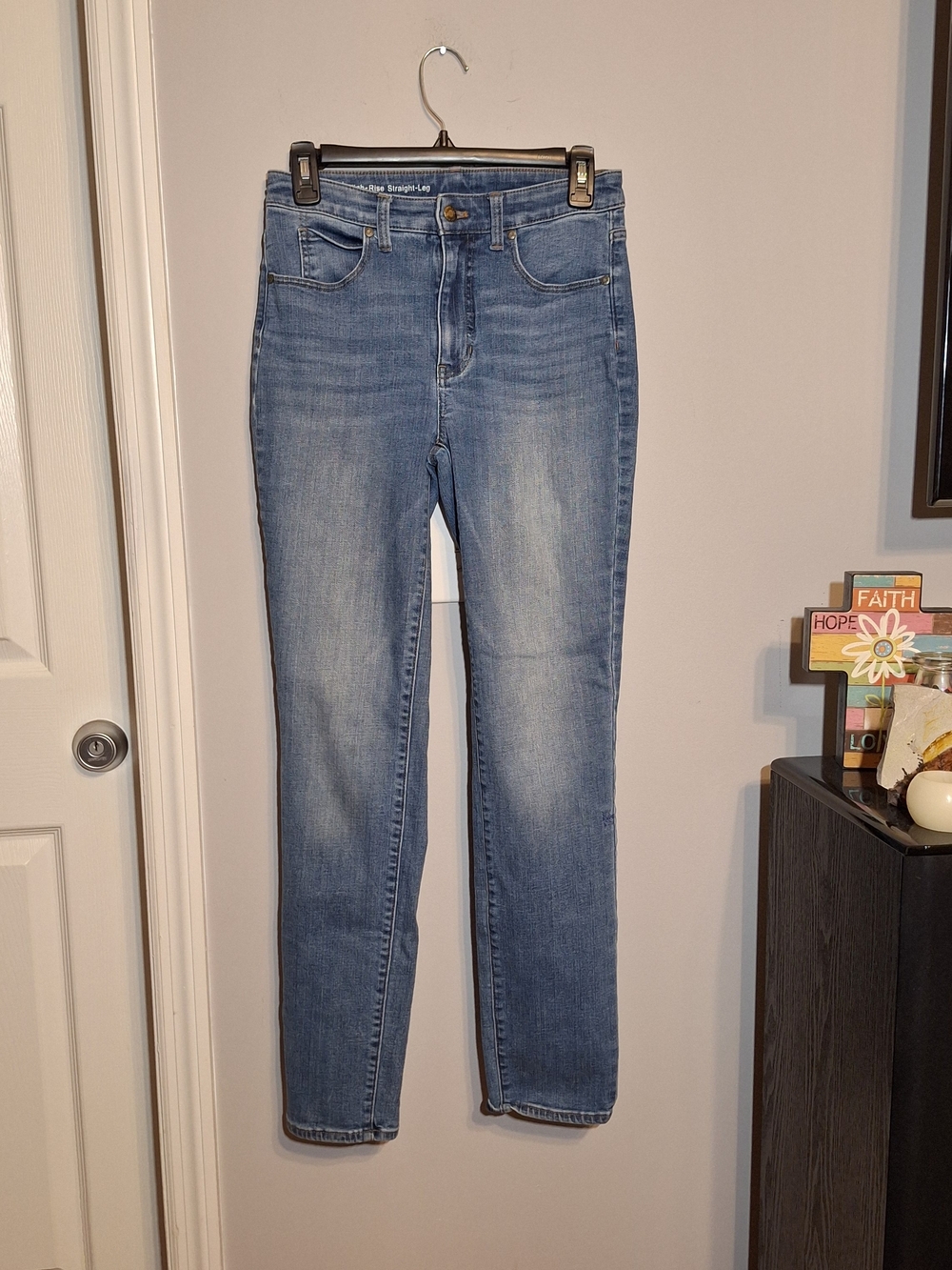Talbots Light Blue High-Rise Straight Leg Jeans